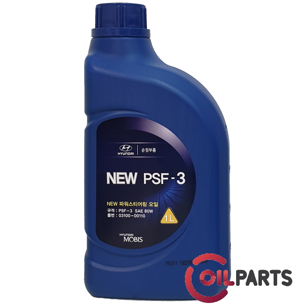 Масло Mobis Hyundai/KIA PSF III SAE 80(Yellow), 1L 03100-00110