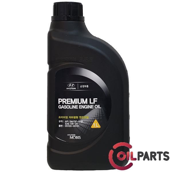 Масло Mobis Hyundai/KIA Premium LF Gasoline 5W-20, 1L 05100-00151