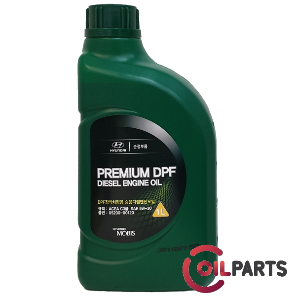 Масло Mobis Hyundai/KIA Premium DPF Diesel 5W-30, 1L 05200-00120