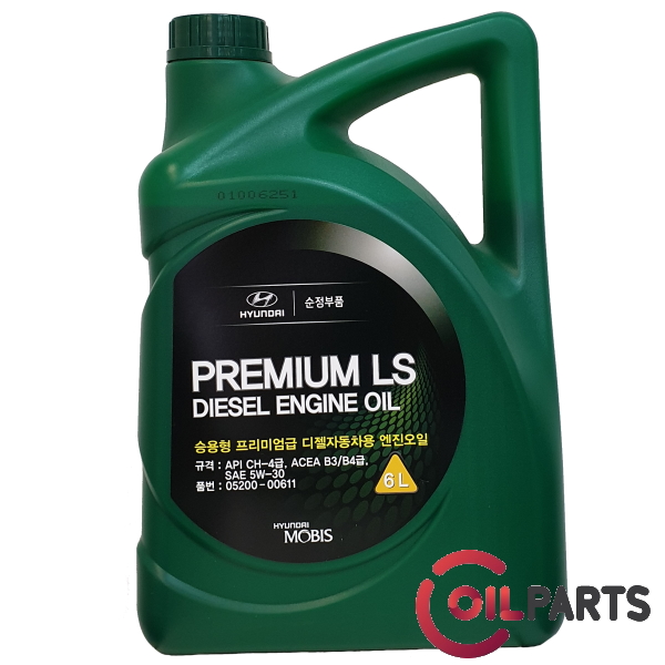 Масло Mobis Hyundai/KIA Premium LS Diesel 5W-30 (6л.)