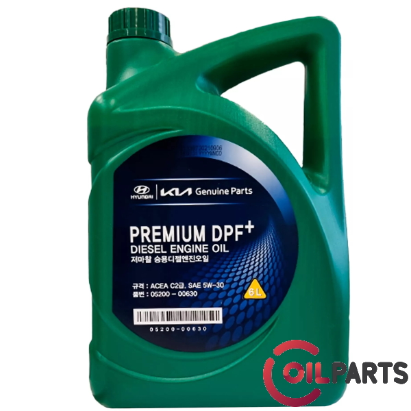 Масло Mobis Hyundai/KIA Premium DPF+ Diesel 5W-30, 6л.