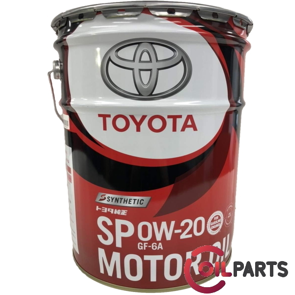 Масло Toyota Synthetic Motor Oil SP/GF6A, 0W-20 (Japan), 20л