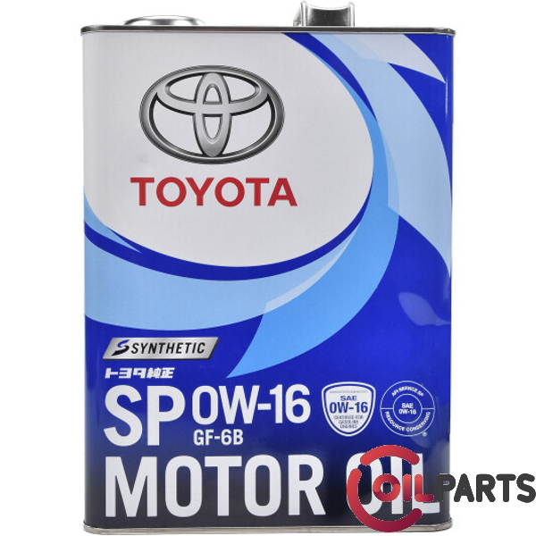 Олива Toyota Synthetic Motor Oil SP/GF6B, 0W-16 (Japan), 4л. 08880-14405