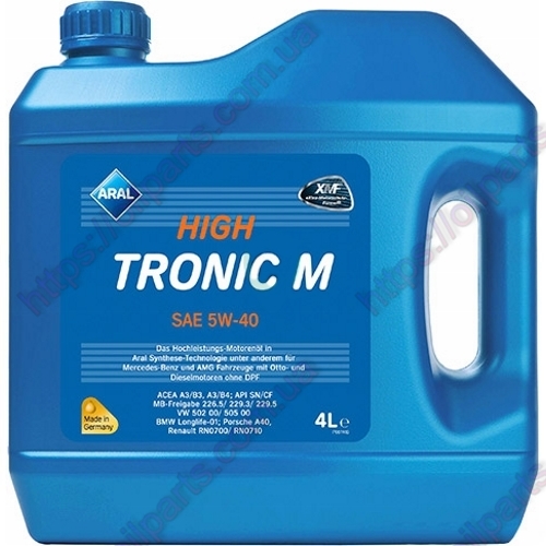 Масло Aral HighTronic M 5W-40 (4л.)