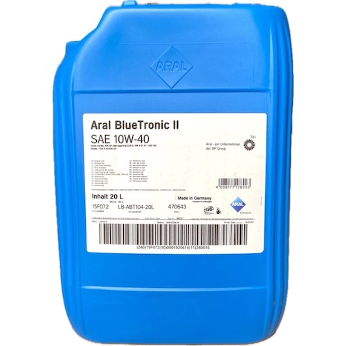 Олива Aral BlueTronic II 10W-40, 20л. 15F072