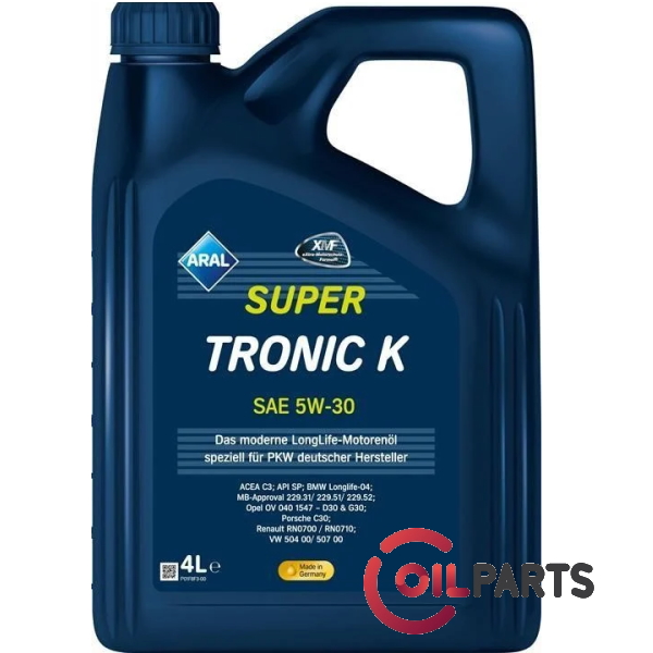 Олива Aral SuperTronic K 5W-30, 4л. 15F476