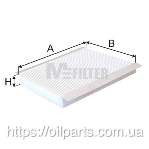 Фильтр воздушный салона M-Filter K9046