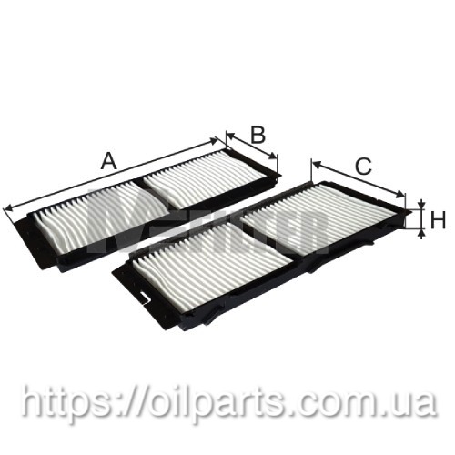 Фильтр салона M-Filter K9158-2
