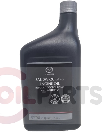 Масло MAZDA 0W-20 Engine Oil GF-6, 1qt 0000G6-0W20QT