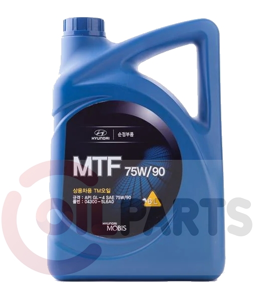Масло Mobis Hyundai/KIA MTF 75W-90 GL-4, 6л. (04300-5L6A0)