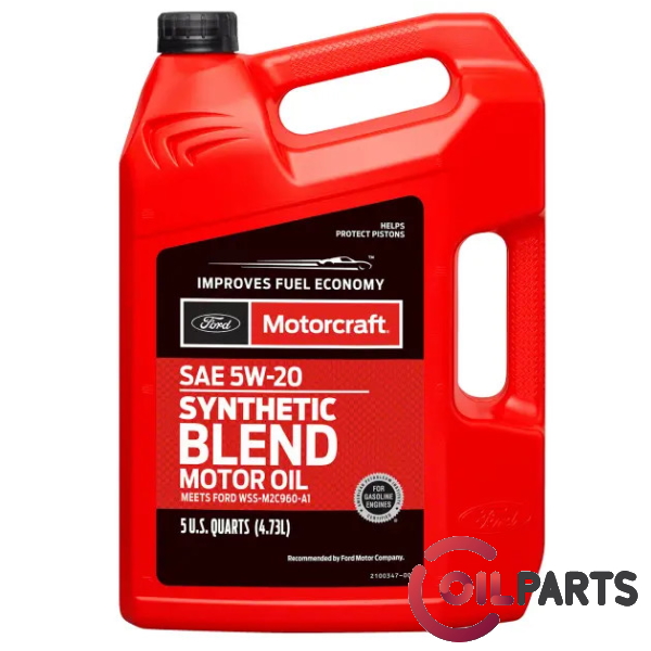 Масло MOTORCRAFT SAE 5W-20 Synthetic Blend Motor Oil, 5qt XO5W20-5Q3SP