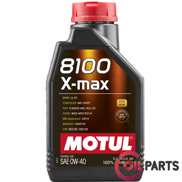 Масло Motul 8100 X-max 0W-40, 1л. 104531
