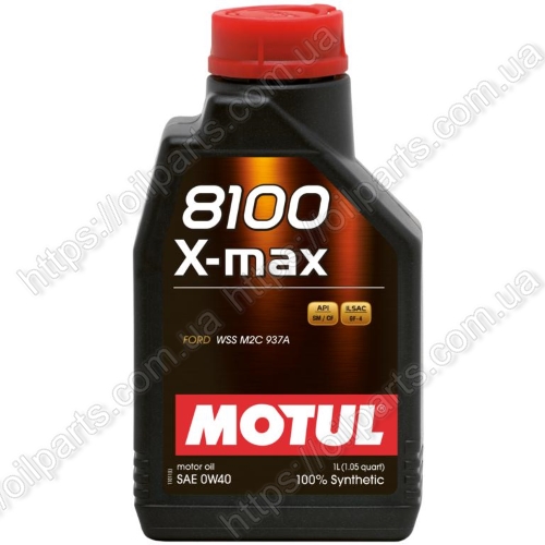 Масло Motul 8100 X-max 0W-40, 1л. 104531