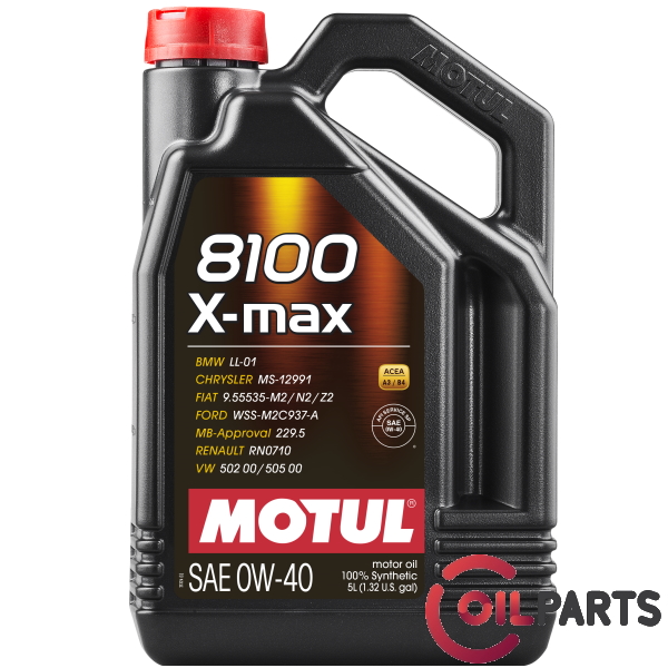 Масло Motul 8100 X-max 0W-40, 5л. 104533