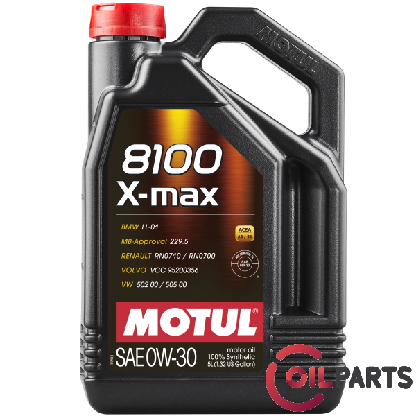 Масло Motul 8100 X-max 0W-30, 5л. 106571