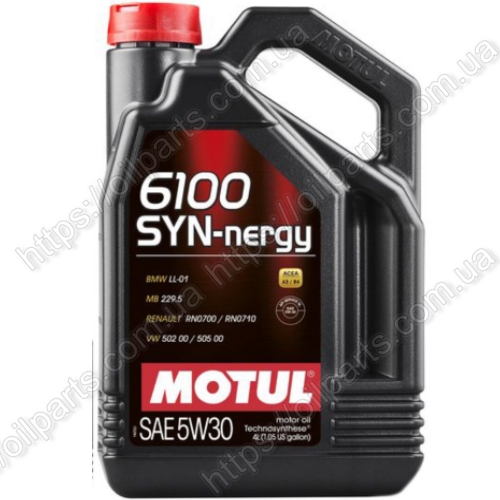 Масло Motul 6100 SYN-NERGY 5W-30, 5л. 107972