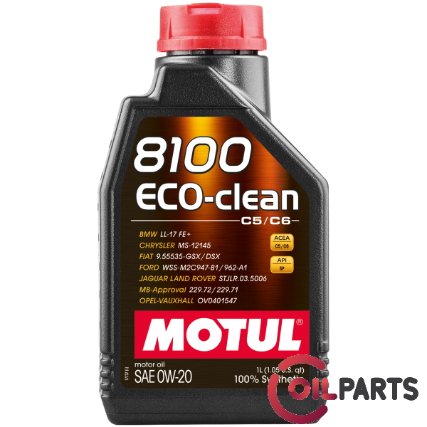 Олива Motul 8100 Eco-Clean 0W-20, 1л. 108813