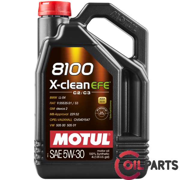 Масло Motul 8100 X-clean EFE 5W-30, 4л.