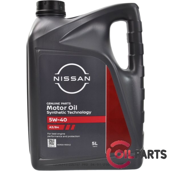 Масло NISSAN Motor Oil 5W-40 (5л.)