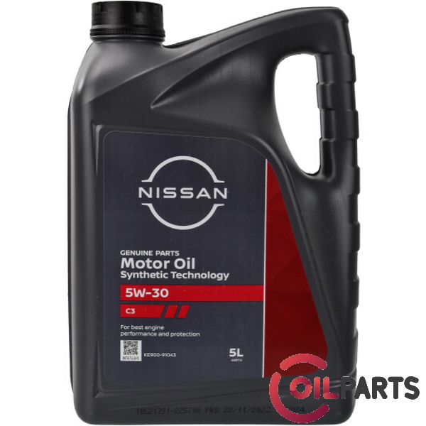 Моторное масло NISSAN 5W-30 C3, 5л.