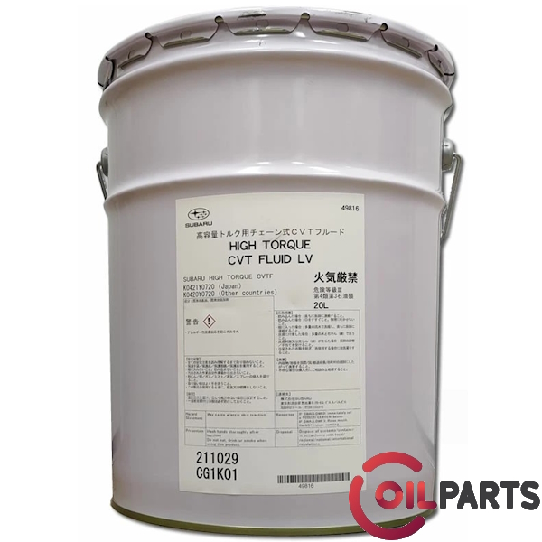 Олива Subaru HIGH TORQUE CVT FLUID LV (Japan), 20л.