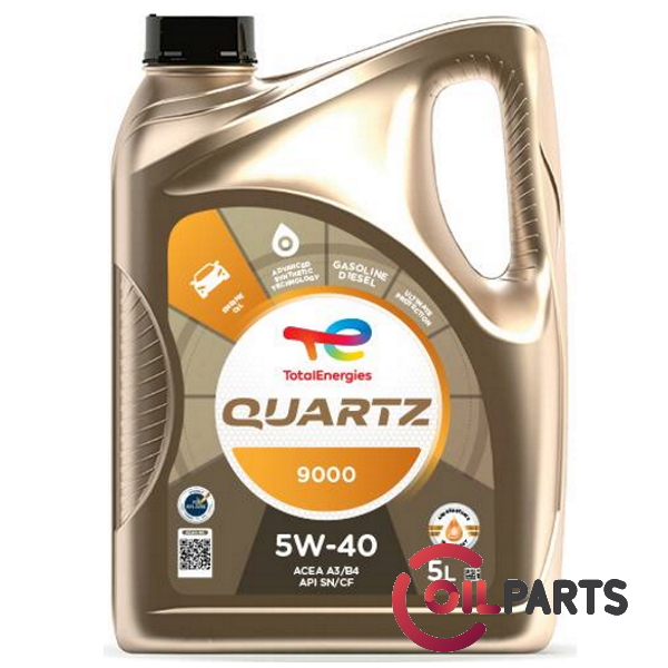 Масло TOTAL QUARTZ 9000 5W-40, 5л