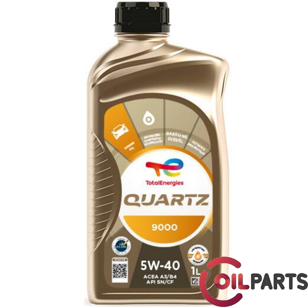 Масло TOTAL QUARTZ 9000 5W-40, 1л
