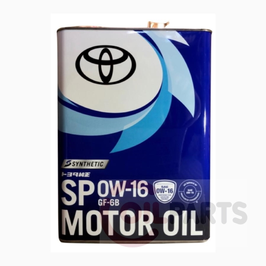Олива Toyota Synthetic Motor Oil SP/GF6B, 0W-16 (Japan), 4л. 08880-14405