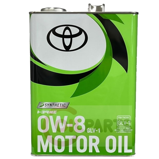 Олива Toyota Synthetic Motor Oil GLV-1, 0W-8 (Japan), 4л