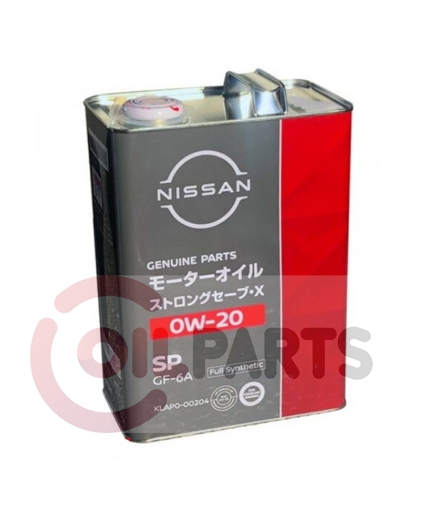 Олива Nissan SP Strong Save X 0W-20 (Japan), 4л. KLAP0-00204