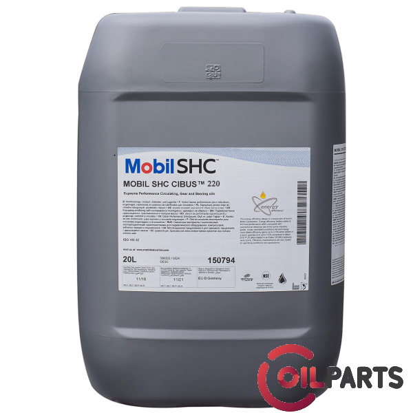 Масло Mobil SHC Cibus 220 (20л.) | OILPARTS Масло Mobil SHC Cibus 220 (20л.)