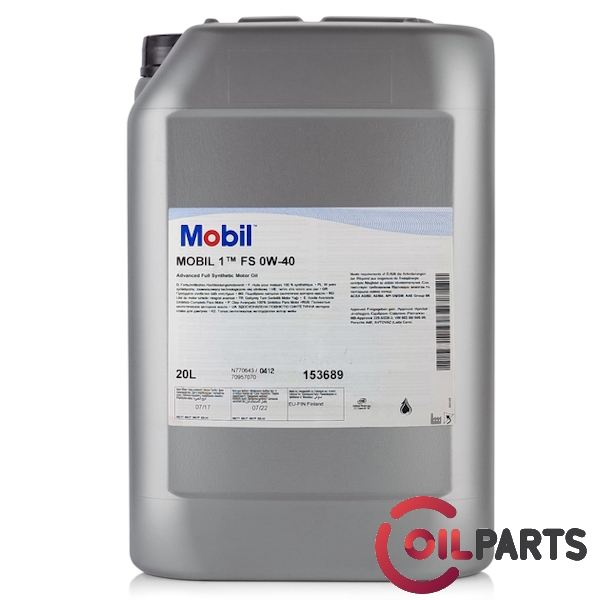 Масло Mobil 1 FS 0W-40 (20л.)