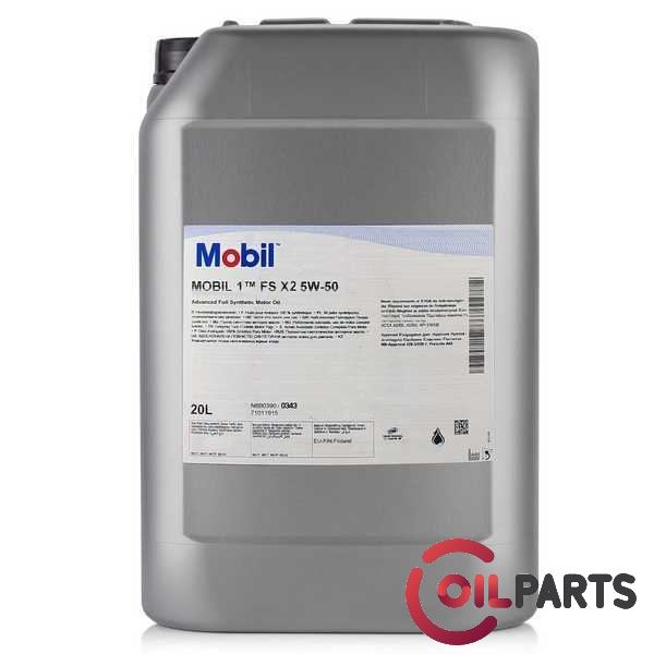 Олива MOBIL 1 FS X2 5W-50, 20л.